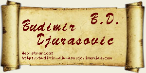 Budimir Đurasović vizit kartica